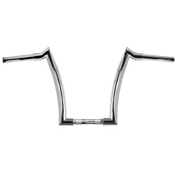PartzBiz HD MU40145 - Mid USA 40145 Chrome 14" Jackknife Handlebars 1 1/2" Harley FLS FXD XL 82-Up davidson Softail sportster dyna custom best new upgrade motorcycle bike bars 