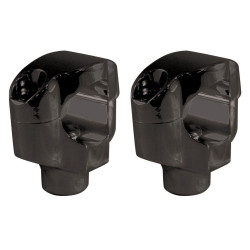 PartzBiz HD MU41003 - Mid USA 41003 V-Factor สีดำ 1-1/4” แคลมป์ยกแฮนด์ 06-Up Harley Custom
