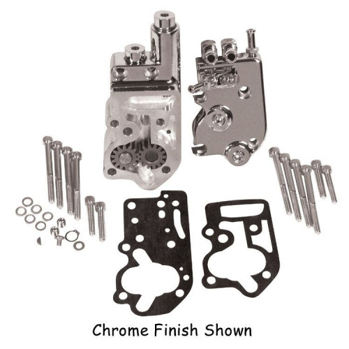 PartzBiz HD: 4409127-Mid USA 67080 V-Factor Chrome Oil Pump Harley Shovelhead OE 26200-68 26202-65 26201-48D Knucklehead Panhead Shovelhead big twin PartzBiz HD: 4409127-Mid USA 67080 V-Factor Chrome Oil Pump Harley Shovelhead OE 26200-68 26202-65 26201-48D Knucklehead Panhead Shovelhead big twin
