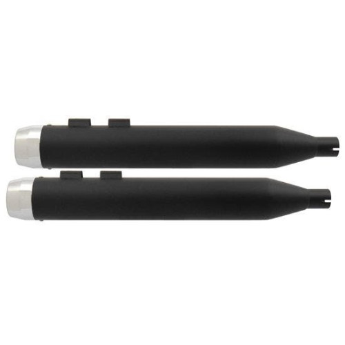 PartzBiz HD: 4409116-Mid USA 97006 สีดำ w/ Chrome 4” Tip Powerhouse Slip On Mufflers 85-16 HD Touring electra ultra road glide king ท่อไอเสียอัพเกรด PartzBiz HD: 4409116-Mid USA 97006 สีดำ w/ Chrome 4” Tip Powerhouse Slip On Mufflers 85-16 HD Touring electra ultra road glide king ท่อไอเสียอัพเกรด