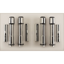 PartzBiz HD MW91-982 - MidWest 91-982 Ultima Chrome Push Rod Tube Cover Kit Harley Davidson Twin Cam 00-Up Bezel Accent Upgrade Replacement Custom Chopper Bike Best PartzBiz HD MW91-982 - MidWest 91-982 Ultima Chrome Push Rod Tube Cover Kit Harley Davidson Twin Cam 00-Up Bezel Accent Upgrade Replacement Custom Chopper Bike Best