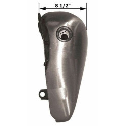 PartzBiz HD MW20-65 - Midwest 20-65 5 Gallon Late Model Flat Side Fat Bob ถังแก๊ส Big Twin 85-Up Harley Sportster คัสตอมสตรีท อัพเกรดสไตล์ การใช้เชื้อเพลิงทดแทน จักรยานยนต์โลหะ ชิ้นส่วนอุปกรณ์เสริม ใหม่แกลลอน 2094