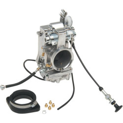 PartzBiz HD DS48-2P - Mikuni Smoothbore ขัดเงาคาร์บูเรเตอร์ HSR48 48 MM Carb 48-2 Harley EVO Twin Cam | 48-2ป