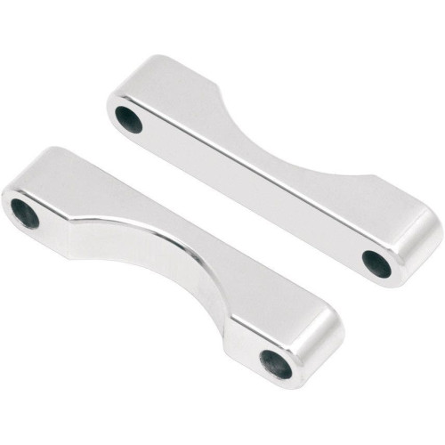 PartzBiz HD: 4408757-Klock Werks WFB Benchmark Bagger Chrome Front Fender Blocks for Harley FLH 84-13 - KW05010100C PartzBiz HD: 4408757-Klock Werks WFB Benchmark Bagger Chrome Front Fender Blocks for Harley FLH 84-13 - KW05010100C