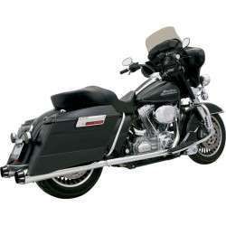 PartzBiz HD DS18010515 - Bassani Chrome Megaphone Blk Flutes 4" Slip-On Mufflers 2.5" Performance Baffle | FLH-517RL PartzBiz HD DS18010515 - Bassani Chrome Megaphone Blk Flutes 4" Slip-On Mufflers 2.5" Performance Baffle | FLH-517RL
