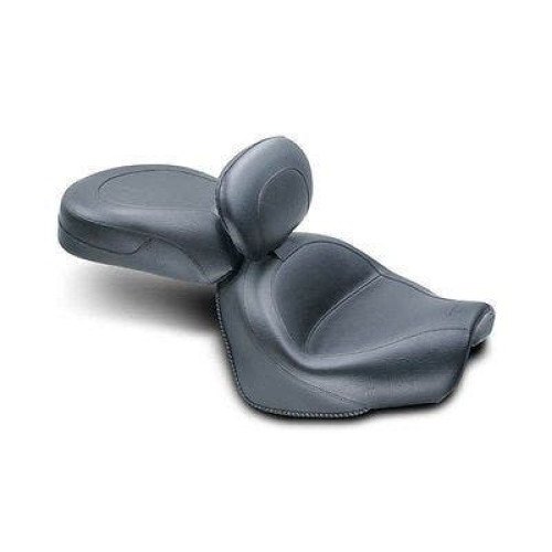PartzBiz HD: 4408661-Mustang 79571 Two Piece Wide Touring Seat w/ Driver Backrest 09-13 Yamaha V-Star 0810-0705 08100705 489357 PartzBiz HD: 4408661-Mustang 79571 Two Piece Wide Touring Seat w/ Driver Backrest 09-13 Yamaha V-Star 0810-0705 08100705 489357