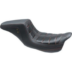 PartzBiz HD MD75239AB - Mustang 75239AB American Beauty Squareback 2 Up Seat Harley FLH FLT 08-21 | 75239AB PartzBiz HD MD75239AB - Mustang 75239AB American Beauty Squareback 2 Up Seat Harley FLH FLT 08-21 | 75239AB