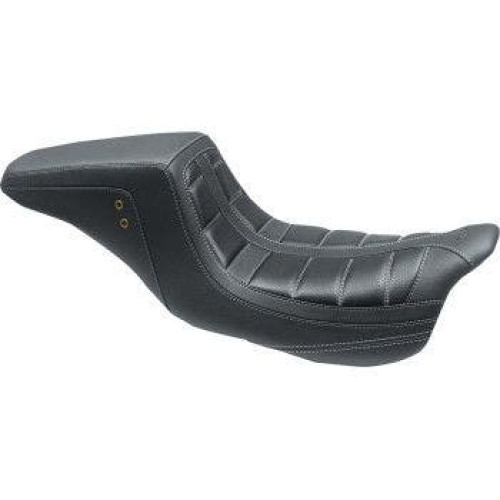 PartzBiz HD: 4408640-Mustang 75239GM Gun Metal Stitch Squareback 2 เบาะ Harley FLH FLT 08-21 | 75239GM PartzBiz HD: 4408640-Mustang 75239GM Gun Metal Stitch Squareback 2 เบาะ Harley FLH FLT 08-21 | 75239GM