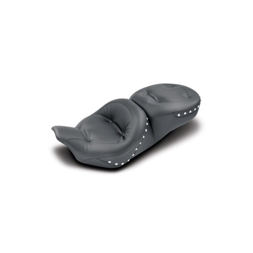 PartzBiz HD: 4408623-Mustang Regal Style Chrome Studded One Piece Ultra Touring FLH/T Seat 08-17 | 76037 PartzBiz HD: 4408623-Mustang Regal Style Chrome Studded One Piece Ultra Touring FLH/T Seat 08-17 | 76037