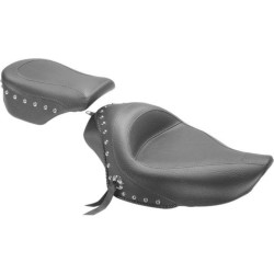 PartzBiz HD MD76154 - Mustang Solo Studded Black Seat 4 Harley 04-21 XL W/ 3.3 Gallon Tank | 76154 PartzBiz HD MD76154 - Mustang Solo Studded Black Seat 4 Harley 04-21 XL W/ 3.3 Gallon Tank | 76154