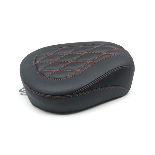 PartzBiz HD: 4408606-Mustang 76648AB Red Stitch Rear Wide Tripper Passenger Seat Harley FLH 08-21