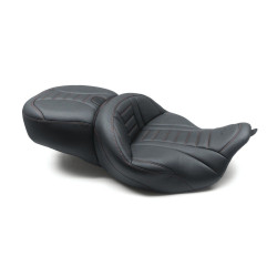 PartzBiz HD MD79006AB - Mustang 79006AB American Beauty Deluxe Cushion Seat W/O Heat for 08-21 Harley FLH/T PartzBiz HD MD79006AB - Mustang 79006AB American Beauty Deluxe Cushion Seat W/O Heat for 08-21 Harley FLH/T