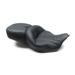 PartzBiz HD MD79006GM - Mustang 79006GM Gun Metal Deluxe Cushion Seat W/O Heat for 08-21 Harley FLH/T PartzBiz HD MD79006GM - Mustang 79006GM Gun Metal Deluxe Cushion Seat W/O Heat for 08-21 Harley FLH/T