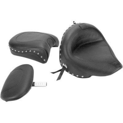 PartzBiz HD: 4408586-Mustang 79240 Two-Piece Studded Seat w/Driver Backrest 02-11 Yamaha V-Star 1100 0810-0417 08100417 489312 PartzBiz HD: 4408586-Mustang 79240 Two-Piece Studded Seat w/Driver Backrest 02-11 Yamaha V-Star 1100 0810-0417 08100417 489312
