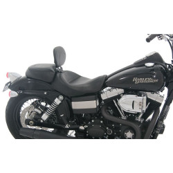 PartzBiz HD MD79359 - Mustang Black Vintage Wide Recessed Rear Seat for Harley Dyna FXD 06-17 | 79359 PartzBiz HD MD79359 - Mustang Black Vintage Wide Recessed Rear Seat for Harley Dyna FXD 06-17 | 79359