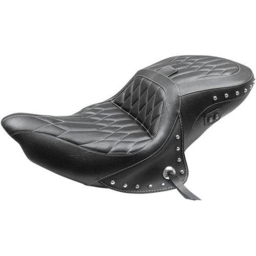 PartzBiz HD: 4408569-มัสแตง 79664WT Black Concho / Diamond Heated 2-Up Seat Indian Roadmaster 16-Up PartzBiz HD: 4408569-มัสแตง 79664WT Black Concho / Diamond Heated 2-Up Seat Indian Roadmaster 16-Up