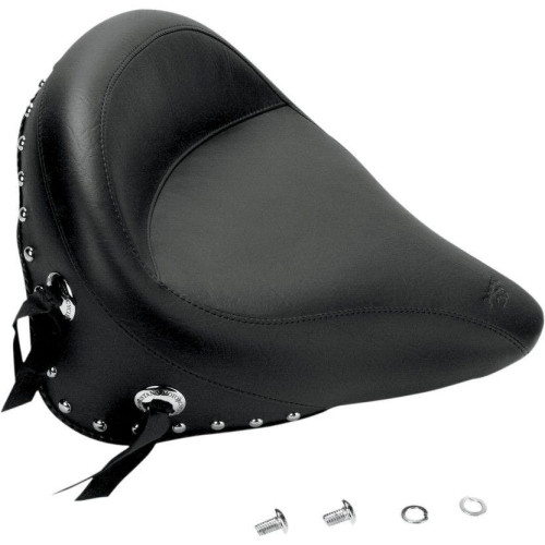 PartzBiz HD: 4408474-ที่นั่งมัสแตง Wide Chrome Studded Solo Seat Harley Softail 00-05 FXST 00-07 FLST | 75094 PartzBiz HD: 4408474-ที่นั่งมัสแตง Wide Chrome Studded Solo Seat Harley Softail 00-05 FXST 00-07 FLST | 75094