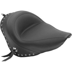 PartzBiz HD MD76240 - Mustang Seats Chrome Studded Solo Seat Only Harley 06-10 FXST 07-17 FLSTF | 76240 PartzBiz HD MD76240 - Mustang Seats Chrome Studded Solo Seat Only Harley 06-10 FXST 07-17 FLSTF | 76240