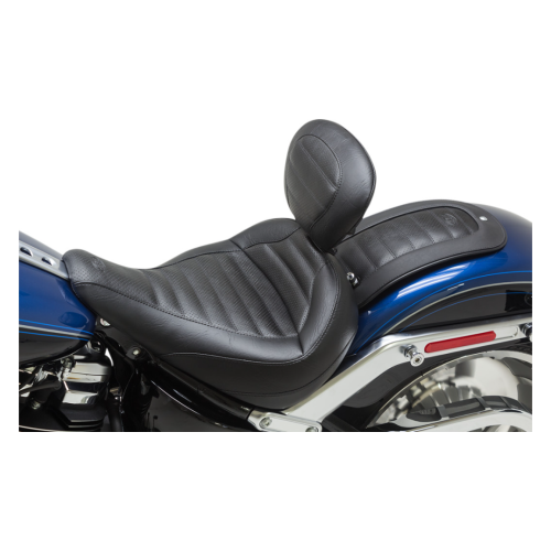 PartzBiz HD: 4408427-Mustang Solo Front Black Harley Seat W/ Driver Backrest Tuck-N-Roll 18-23 FLFB/S | 79770 PartzBiz HD: 4408427-Mustang Solo Front Black Harley Seat W/ Driver Backrest Tuck-N-Roll 18-23 FLFB/S | 79770
