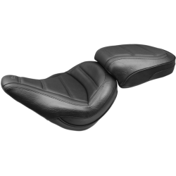 PartzBiz HD MD75061 - Mustang Solo Front Black Harley Seat W/O Backrest Quad Stitch 18-23 FLSL | 75061 PartzBiz HD MD75061 - Mustang Solo Front Black Harley Seat W/O Backrest Quad Stitch 18-23 FLSL | 75061