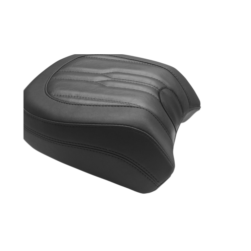 PartzBiz HD: 4408432-Mustang Solo Rear Black Harley Seat W/ Backrest Dagger Stitch 18-23 FLSB/FXLR/FXLRS | 79042