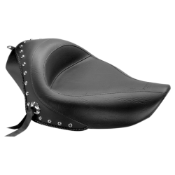PartzBiz HD MD76156 - Mustang Solo Studded Black Seat 4 Harley 04-20 XL W/ 4.5 Gallon Tank | 76156 PartzBiz HD MD76156 - Mustang Solo Studded Black Seat 4 Harley 04-20 XL W/ 4.5 Gallon Tank | 76156