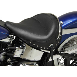 PartzBiz HD MD76231 - Mustang Studded Wide Solo 16.5" Width Seat for Harley Softail 05-17 FLSTN | 76231 PartzBiz HD MD76231 - Mustang Studded Wide Solo 16.5" Width Seat for Harley Softail 05-17 FLSTN | 76231