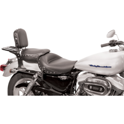 PartzBiz HD MD76142 - Mustang Studded Wide Style Seat 4 Harley 04-20 XL W/ 4.5 Gal Tank | 76142 PartzBiz HD MD76142 - Mustang Studded Wide Style Seat 4 Harley 04-20 XL W/ 4.5 Gal Tank | 76142