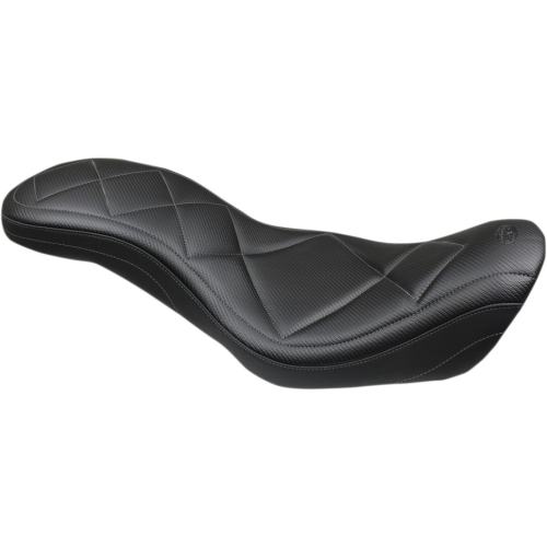 PartzBiz HD: 4408418-Mustang Super Tripper Carbon Style Seat 4 Harley 06-17 Dyna (Except 14-17 FXDF) | 75229 PartzBiz HD: 4408418-Mustang Super Tripper Carbon Style Seat 4 Harley 06-17 Dyna (Except 14-17 FXDF) | 75229