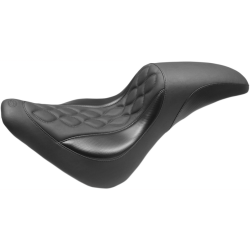 PartzBiz HD MD75065 - Mustang Tripper Fastback Harley Cut Low Seat Double Helix Stitch for 18-23 FLSL | 75065 PartzBiz HD MD75065 - Mustang Tripper Fastback Harley Cut Low Seat Double Helix Stitch for 18-23 FLSL | 75065