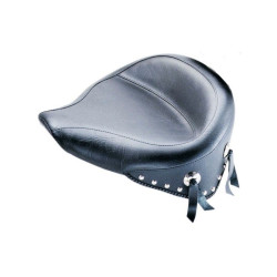PartzBiz HD MD75506 - Mustang Seat Wide Chrome Studded Solo Seat Harley Softail 89-99 FLSTS | 75506 PartzBiz HD MD75506 - Mustang Seat Wide Chrome Studded Solo Seat Harley Softail 89-99 FLSTS | 75506