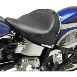 PartzBiz HD MD76232 - Mustang Vintage Wide Solo 16.5 ” เบาะกว้างสำหรับ Harley Softail 05-17 FLSTN | 76232