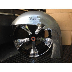 PartzBiz HD NAT-180-PRO-84-13 - Native Custom Baggers 180/200 mm Wide Pitbull Pro Front Tire & Tree Kit for 84-13 FLH/T
