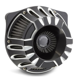 PartzBiz HD AN18-931 - Arlen Ness Inverted Deep Cut Black Cut Stage 1 Air Cleaner Harley XL 91-15 | 18-931 PartzBiz HD AN18-931 - Arlen Ness Inverted Deep Cut Black Cut Stage 1 Air Cleaner Harley XL 91-15 | 18-931