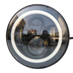 PartzBiz HD EP-HALO-DAY-BLK - New 7" LED Projector Daymaker Style Black Halo Headlight Harley Touring Models PartzBiz HD EP-HALO-DAY-BLK - New 7" LED Projector Daymaker Style Black Halo Headlight Harley Touring Models