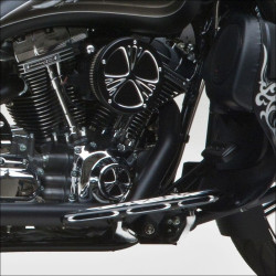 PartzBiz HD AN03-574 - Arlen Ness Tech Black Deep Cut Points Ignition Timing Cover Harley Twin Cam | 03-574 PartzBiz HD AN03-574 - Arlen Ness Tech Black Deep Cut Points Ignition Timing Cover Harley Twin Cam | 03-574