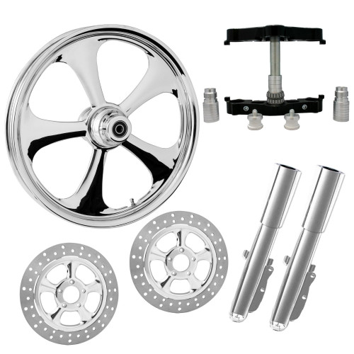 PartzBiz HD: 4408111-ยางล้อ Nitro Chrome 23” Dual Rotors พร้อมท่อนล่างและตัวเลื่อน Raked Triple Trees | ไนโตร-DUAL-CHR-KIT-PCKG PartzBiz HD: 4408111-ยางล้อ Nitro Chrome 23” Dual Rotors พร้อมท่อนล่างและตัวเลื่อน Raked Triple Trees | ไนโตร-DUAL-CHR-KIT-PCKG