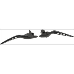 PartzBiz HD DS06101669 - Paul Yaffe Bagger Nation Black Racing มือไฮดรอลิก Levers Harley FLH/T 14-16 | RL-14-B
