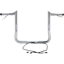 PartzBiz HD DS06015306C - Paul Yaffe Bagger Nation Chrome 1 1/4 ” แฮนด์ลิงแบบมีสาย Harley Touring 14-20 0601-5306 0601-5308 0601-5310 0601-5312 0601-5314 MBBPW-8 MBBPW-10 MBBPW-12 MBBPW-14 MBBPW-16