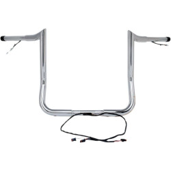 PartzBiz HD DS06015308 - Paul Yaffe Bagger Nation Chrome Wired แฮนด์ลิง 10” Monkey Harley Batwing 14-Up