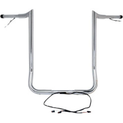 PartzBiz HD DS06015312 - Paul Yaffe Bagger Nation Chrome Wired 14” แฮนด์ลิง Harley Batwing 14-Up