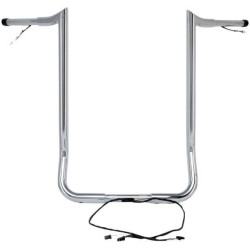 PartzBiz HD DS06015314 - Paul Yaffe Bagger Nation Chrome Wired 16” แฮนด์ลิง Harley Batwing 14-Up