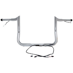 PartzBiz HD DS06015306 - Paul Yaffe Bagger Nation Chrome Wired แฮนด์ลิง 8” Harley Touring 14-Up