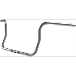 PartzBiz HD DS06011818 - Paul Yaffe Bagger Nation 51530510CH Chrome 10 ” Rise 1 ” Classic Bagger Apes แฮนด์ 99-18 Harley Touring Dresser FLHT FLHX 06011818 0601-1818