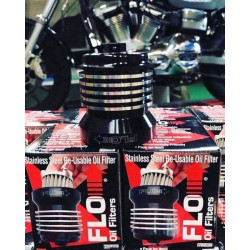 PartzBiz HD DS07120561 - PC Racing PCS4BC Black Cut Flo Oil Filter Reusable 35 Microns Harley & Custom PartzBiz HD DS07120561 - PC Racing PCS4BC Black Cut Flo Oil Filter Reusable 35 Microns Harley & Custom
