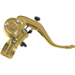PartzBiz HD PM0062-2520-SMG - Performance Machine 0062-2520-SMG 9/16” Brake Master Cylinder Gold Ops 1" Bar PartzBiz HD PM0062-2520-SMG - Performance Machine 0062-2520-SMG 9/16” Brake Master Cylinder Gold Ops 1" Bar