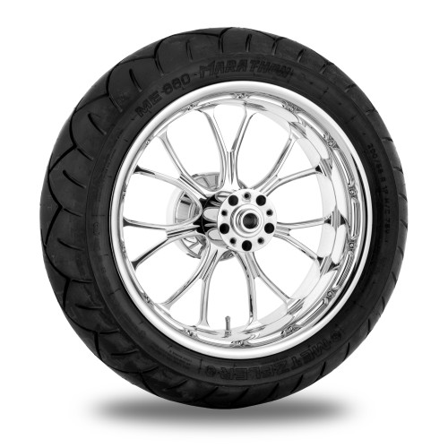 PartzBiz HD: 4407775-Performance Machine 17" Rear Chrome Heathen Wheel 200 Tire Package Harley 09-15 | Performance Machine PartzBiz HD: 4407775-Performance Machine 17" Rear Chrome Heathen Wheel 200 Tire Package Harley 09-15 | Performance Machine