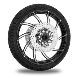 PartzBiz HD TRPM8011 - Performance Machine 21” ด้านหน้า ชุดโรเตอร์ล้อ Supra สีดำ Harley 08-13 ABS | เครื่องสมรรถนะ