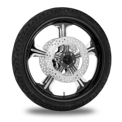 PartzBiz HD TRPM8041 - Performance Machine ล้อหน้า 21” Black Wrath ยางโรเตอร์แพ็คเกจ Harley 08-13 | เครื่องสมรรถนะ