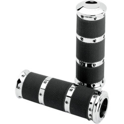 PartzBiz HD PM0063-2010-CH - Performance Machine PM X-Large Chrome Contour Renthal Hand Grips Cable 84-17 | 0063-2010-CH PartzBiz HD PM0063-2010-CH - Performance Machine PM X-Large Chrome Contour Renthal Hand Grips Cable 84-17 | 0063-2010-CH
